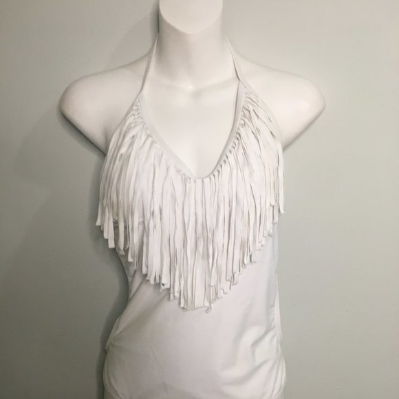 One Piece White Swimsuit - Item#89 - Picture 3 of 7